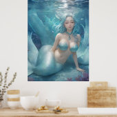 Poster *~* AP60 8 Déesse de l'eau Imaginaire Sirène de me (Cuisine)