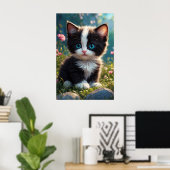 Poster *~* AP68 2:3 Chat Feline Kitten Kitty Sweet Cute (Bureau à domicile)