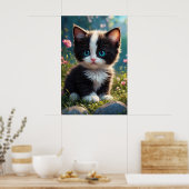 Poster *~* AP68 2:3 Chat Feline Kitten Kitty Sweet Cute (Cuisine)