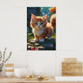 Poster *~* AP68 2:3 Kitten Organge Tabby Cute Sweet (Cuisine)