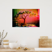 Poster *~* AP81 Arbre Artistique Moderne Ethérée Unique (Cuisine)