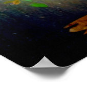 Poster *~* AP81 Parties scintillant d'or Arbre artificiel (Coin)