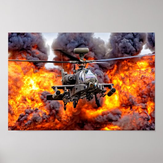 Poster Apache AgustaWestland AH1 (Devant)