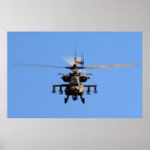 Poster Apache AH-64 (Devant)