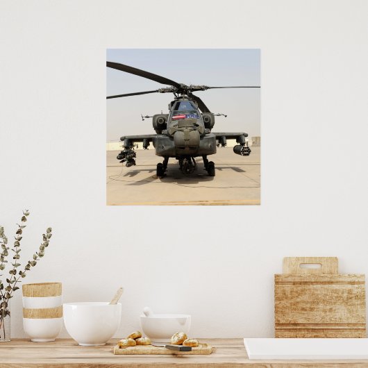 Poster Apache AH-64 (Cuisine)