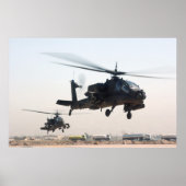 Poster Apache AH-64 (Devant)