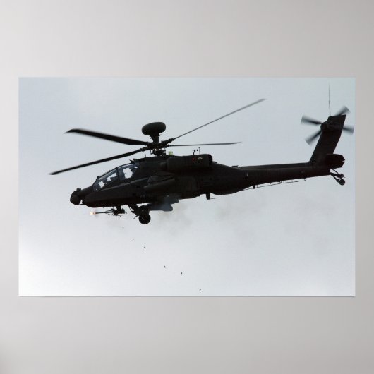 Poster Apache AH-64 (Devant)