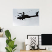 Poster Apache AH-64 (Bureau à domicile)