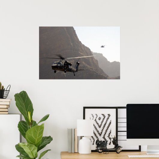 Poster Apache AH-64 (Bureau à domicile)