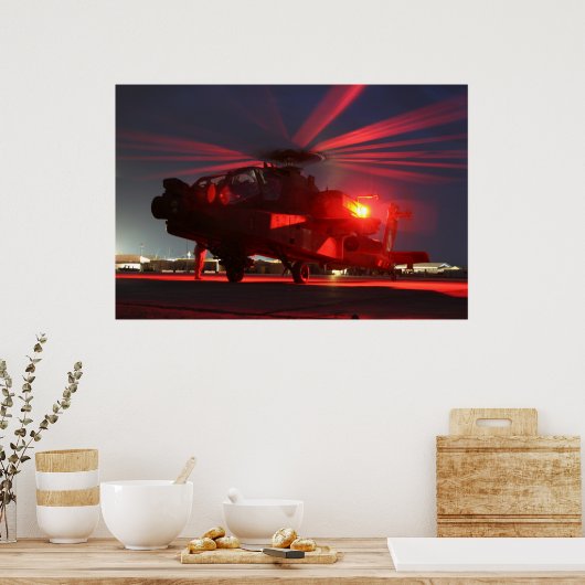 Poster Apache AH-64 (Cuisine)