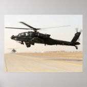 Poster Apache AH-64 (Devant)