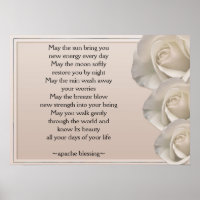 Apache Blessing-Ivory Art Rose Imprimer l'affiche