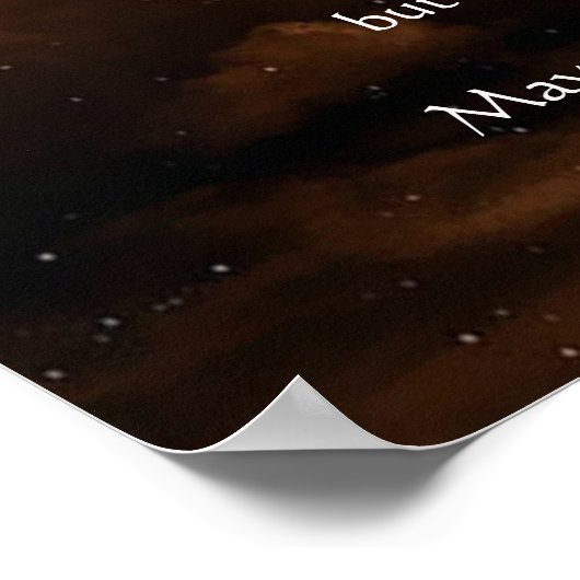 Poster Apache Mariage Bénédiction Lune et Univers (Coin)