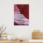 Poster Apache Mariage Bénédiction Southwest Canyon Photo (Cuisine)