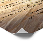 Poster Apache Wedding Blessing Light Brown Stone and Tree (Coin)