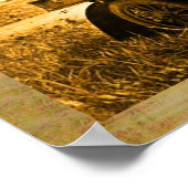 POSTER APACHES ET GERONIMO CONDUISANT UNE VOITURE À MOTEU (Coin)