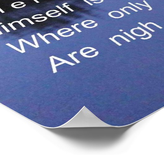 Poster apaisant Silence (Coin)