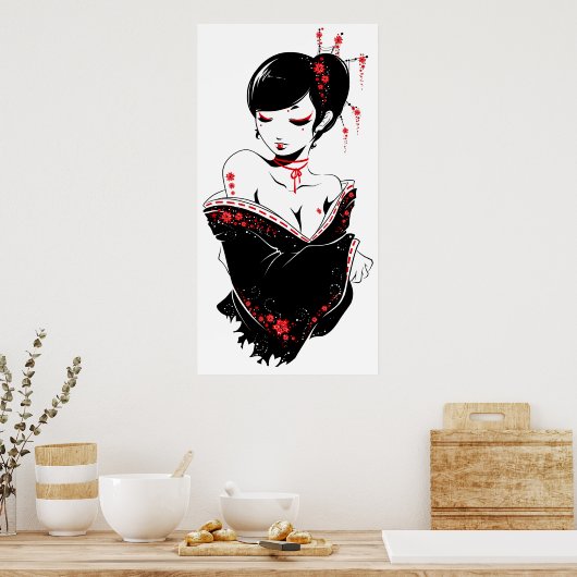 Poster _apanesque_rouge (Cuisine)