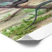 Poster Apatosaure et Brontosaurus Imprimer (Coin)