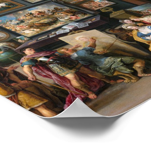 Poster Apelles Peinture Campaspe par Willem van Haecht (Coin)