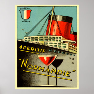Poster apéritif normande
