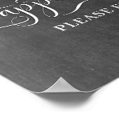 Poster Apéritifs Signal du jour de mariage (Coin)