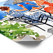 Poster Aperitivo en Aquarelle Amalfi (Coin)