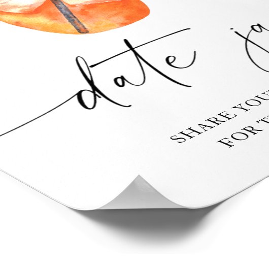 Poster Aperol - datez les idées de nuit. Nuptiale du pot (Coin)