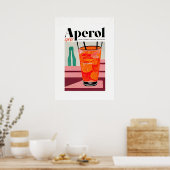 Poster Aperol Spritz Art Abstrait moderne (Cuisine)
