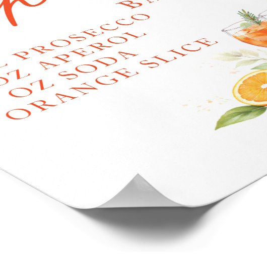 Poster Aperol Spritz Bar (Coin)
