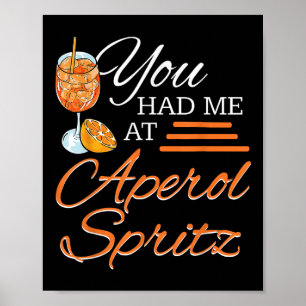 Poster Aperol Spritz Tail Party Alcool Boire Été Beve