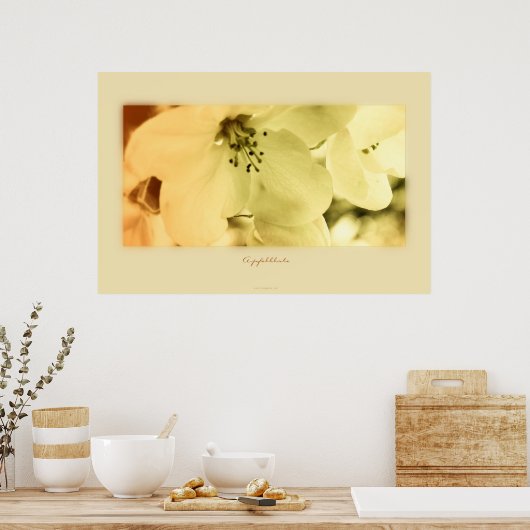 Poster Apfelblüte (Cuisine)