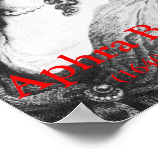 Poster Aphra Behn (Coin)