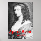 Poster Aphra Behn (Devant)