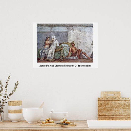 Poster Aphrodite And Dionysus By Master Of The Wedding (Cuisine)