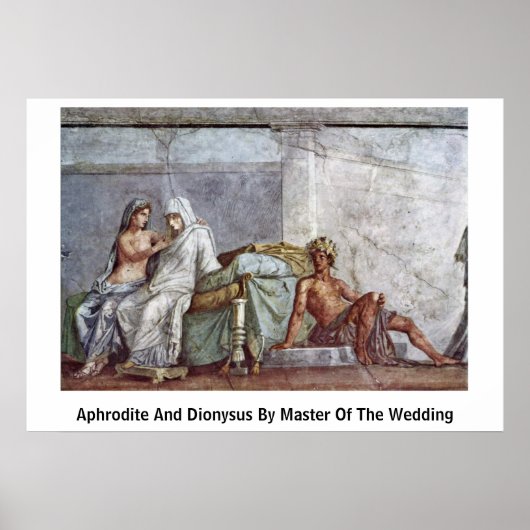 Poster Aphrodite And Dionysus By Master Of The Wedding (Devant)