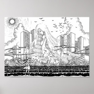 Poster Aphrodite née dans la ville.