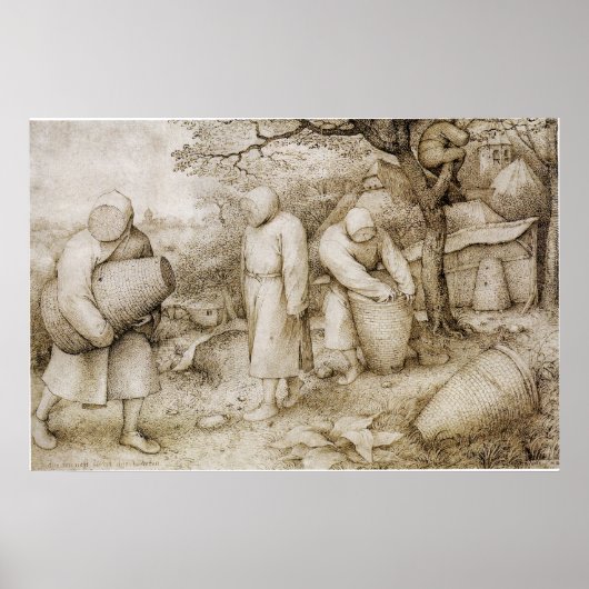 Poster Apiculteurs par Pieter Bruegel l'Ancien (Devant)
