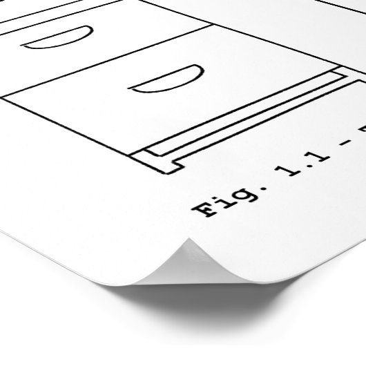 Poster Apiculture geek (Présentation du système) - 12 x 1 (Coin)