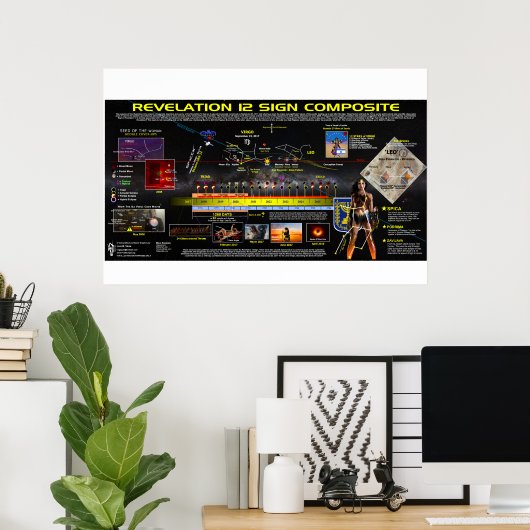 Poster Apocalypse 12 Symbole composite (Bureau à domicile)