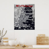Poster Apocalypse ABC's (Cuisine)