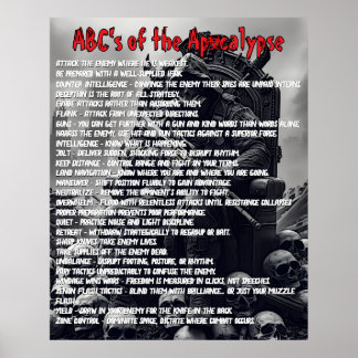 Poster Apocalypse ABC's