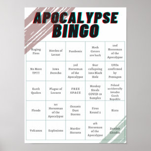 Poster Apocalypse Bingo