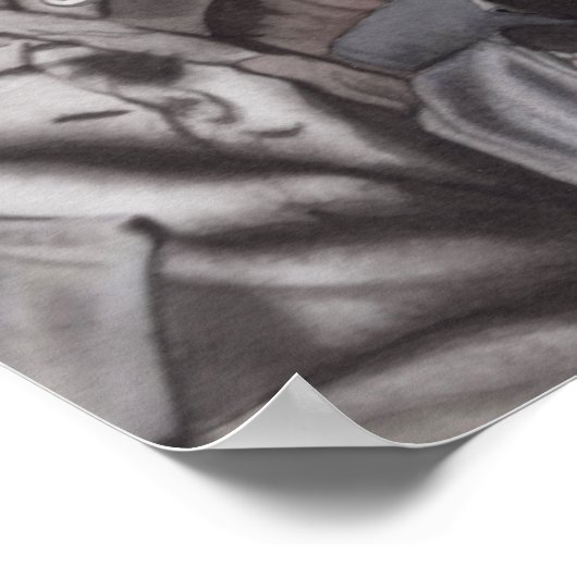 Poster Apocalypse Prepper dans la pièce d'art Masque à ga (Coin)