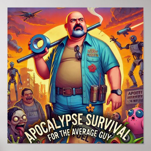 Poster Apocalypse Survival pour l'affiche moyenne de Guy  (Devant)