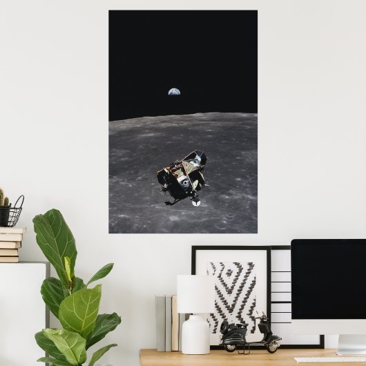Poster Apollo 11 Lunar Module "Eagle" (Bureau à domicile)