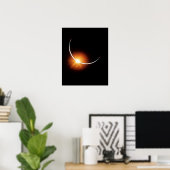 Poster Apollo 12 Vue de l'éclipse solaire (Bureau à domicile)