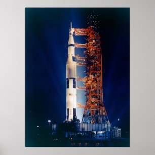 Poster Apollo 14 sur le panneau de lancement