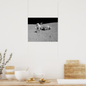 Poster Apollo 15 Astronaut et véhicule itinérant lunaire (Cuisine)
