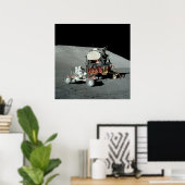 Poster Apollo 17 - L'Atterrissage Lune Finale (Bureau à domicile)